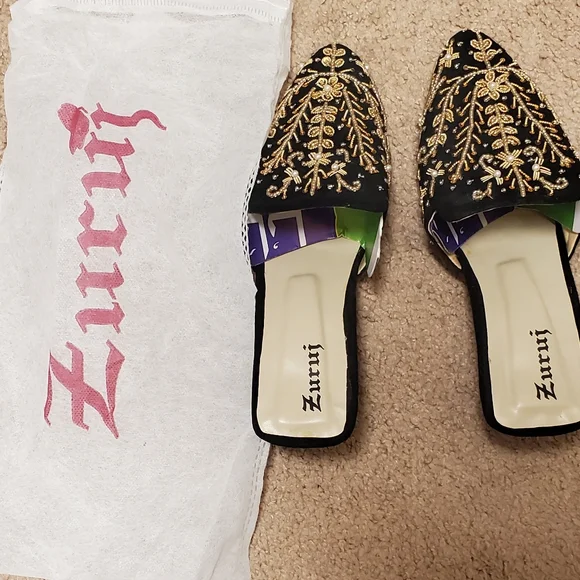 Pakistani Bridal heeled mule/khussa/jutti - Picture 2 of 6